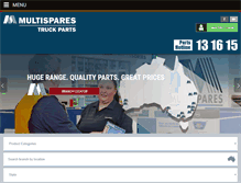 Tablet Screenshot of multispares.com.au